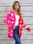 Angel Wings Heart Open Front Long Sleeve Cardigan