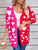 Angel Wings Heart Open Front Long Sleeve Cardigan