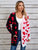 Angel Wings Heart Open Front Long Sleeve Cardigan