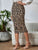 Leopard Bodyline Midi Skirt